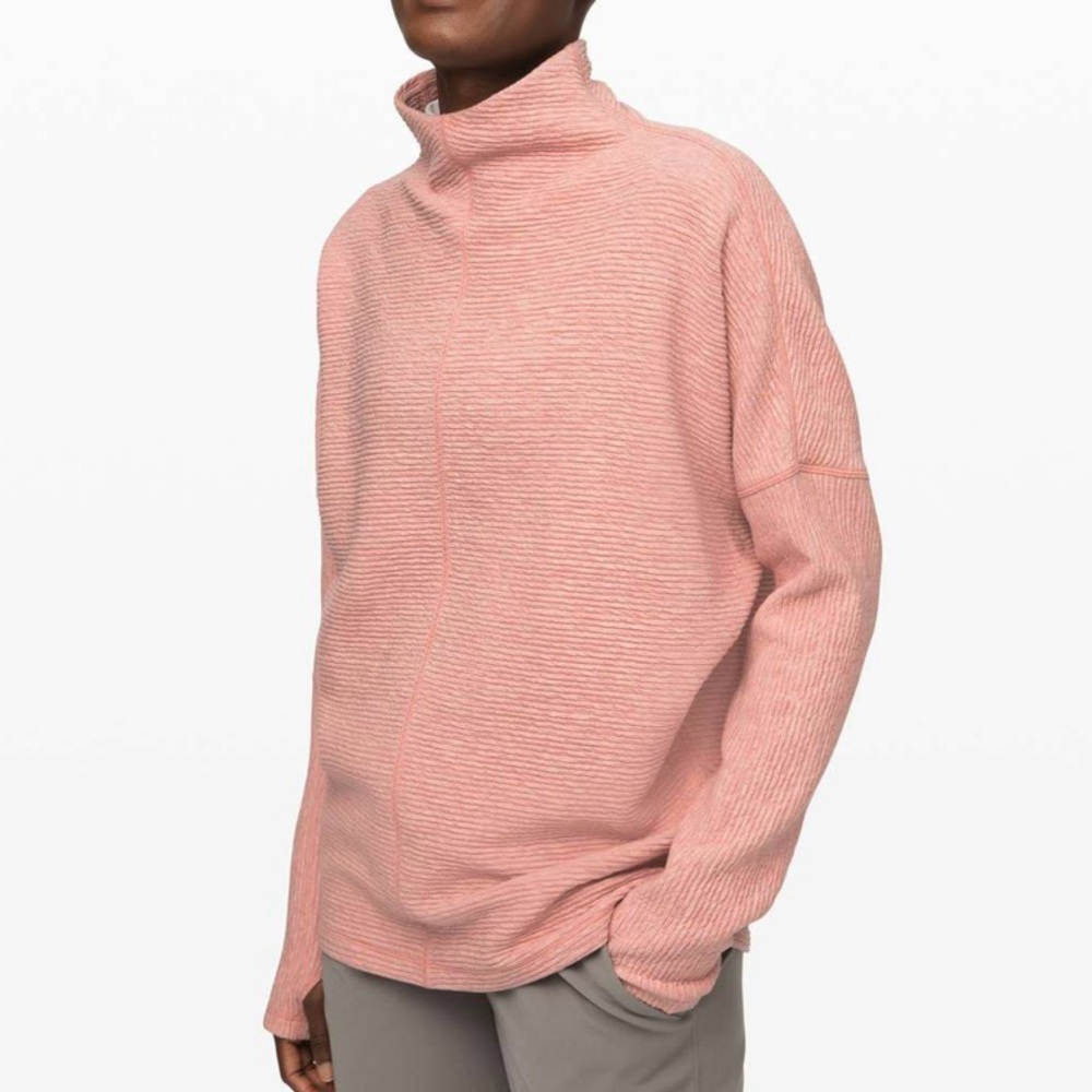 Lululemon Along the Way Mock Neck Long Sleeve size M